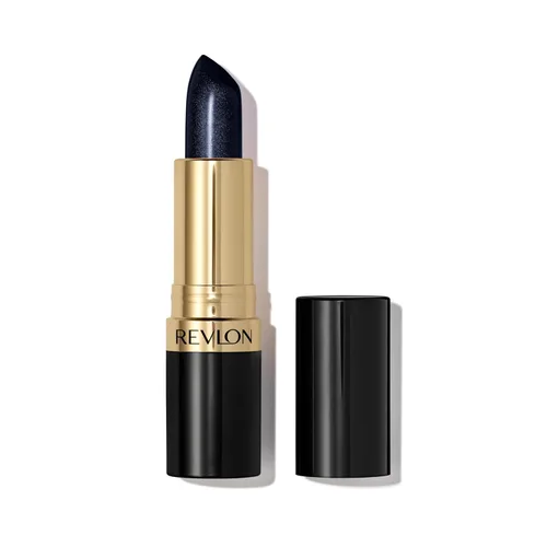 Revlon Super Lustrous - Lápiz labial con color de alto impacto y fórmula cremosa hidratante, enriquecido con vitamina E y aceite de aguacate en azul
