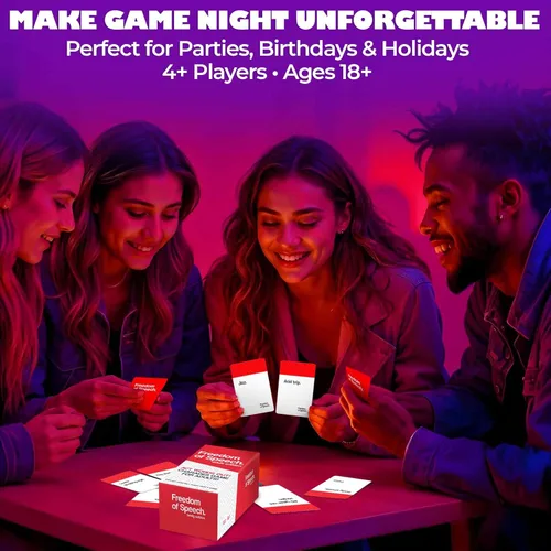 Miniatura 4 de QUOKKA Juego de Mesa de Cartas Libertad de Expresión – Desafío de Adivinar la Palabra de Ritmo Rápido – Divertido Juego de Fiesta para Noche