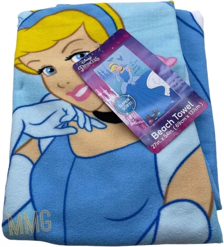 Miniatura 2 de Disney Cinderella Towel - Toalla de playa de Cenicienta de princesa, Back Before Midnight Cenicienta, 27 x 54 pulgadas
