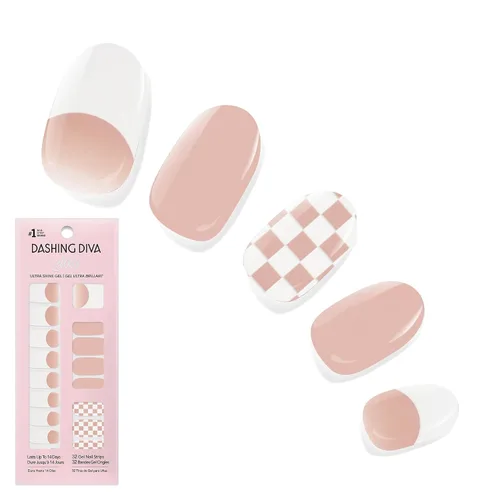 Miniatura 19 de Dashing Diva Flor Azul - Tiras de uñas de gel brillantes, sin rayos UV, resistentes al astillado, de larga duración, juego de manicura de 3 piezas