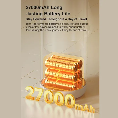 Miniatura 6 de Hervidor eléctrico portátil, hervidor de viaje inalámbrico recargable con batería de 27000 mAh de ebullición rápida para acampar al aire libre