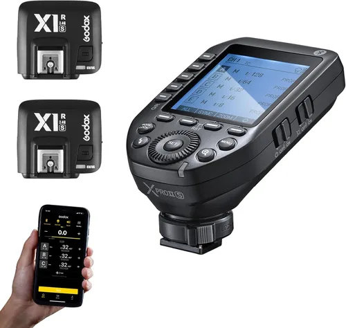 Godox XProII-S XProIIS Flash Gatillo y 2 receptores Godox X1R-S para Sony, transmisor de disparo inalámbrico TTL 2.4G, HSS 1/8000s, transformación