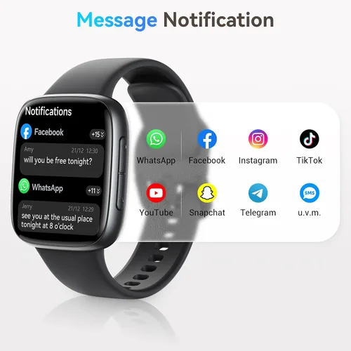 Miniatura 4 de Reloj inteligente para hombres/mujeres, responder/hacer llamadas, reloj inteligente AMOLED de 1.85 pulgadas con pantalla siempre encendida