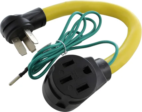 Miniatura 6 de AC WORKS Adaptador RV/EV 14-50R de 50 amperios (salida de secadora de 3 clavijas 30A a 50A RV/EV)
