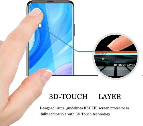 Miniatura 2 de Paquete de 2 protectores de pantalla de vidrio templado para Huawei (Y9S) y (Y9 Prime 2019), antiarañazos, sin burbujas