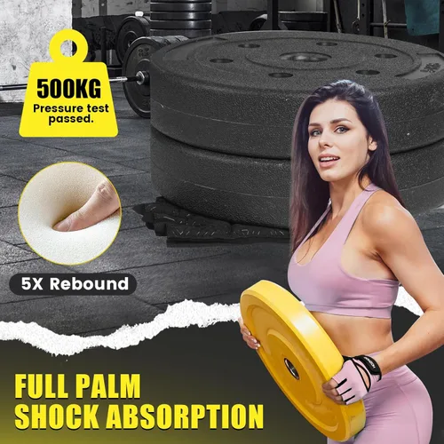 Miniatura 3 de HOZMOZ Guantes ventilados para levantamiento de pesas, guantes de gimnasio gruesos y acolchados con protección completa de la palma, agarre y Rosa