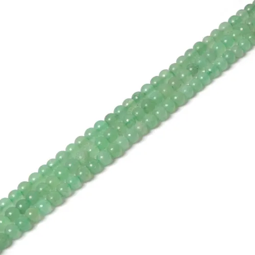 Miniatura 51 de Cuentas sueltas redondas de cristal curativo de 0.16 pulgadas (0.157 in) para hacer joyas