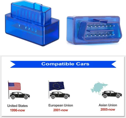 Miniatura 4 de Mini Bluetooth ELM327 OBD2 Detector de fallas de coche V2.1 Automóvil OBD OBDII lector de código comprobar la luz del motor herramienta