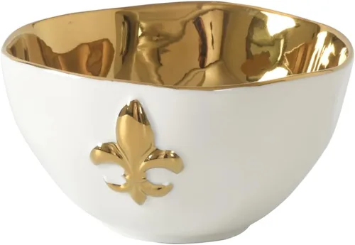 Miniatura 11 de Pampa Bay Tazón pequeño de porcelana (dorado)