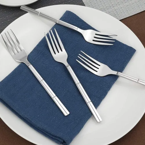 Miniatura 3 de Tenedores de postre de 12 piezas, acero inoxidable, 6.77 pulgadas