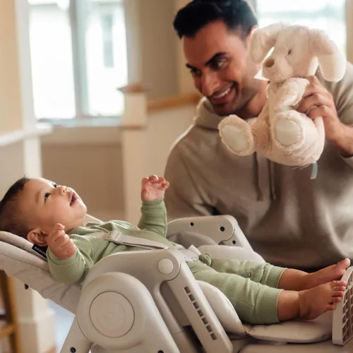 Miniatura 11 de Maxi-Cosi Minla - Silla alta 6 en 1 para bebés y niños pequeños, silla alta plegable portátil, tela EcoCare, 9 alturas, 5 reclinables, 4 posiciones