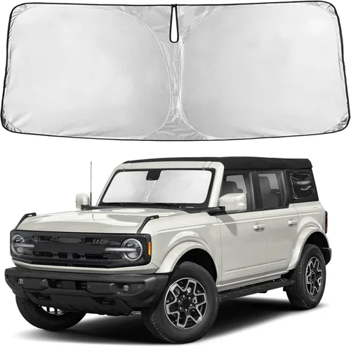 Miniatura 46 de Autovir Parasol para parabrisas Rivian R1S 2022-2024 2025 2026, parasol para ventana delantera, protección UV, bloqueador de calor, accesorios