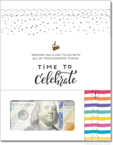 Miniatura 11 de Tarjeta de boda, con dos aperturas de tira para desgarrar, con ventana de plástico transparente que deja ver dinero, cheques o tarjetas de regalo