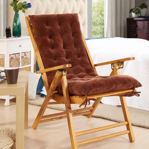 Cojines para silla mecedora para sala de estar, guardería u oficina en casa, almohadillas para sillas copetudas y antideslizantes, almohadillas