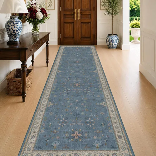 Miniatura 49 de Alfombra Boho Negra para Sala de Estar - Alfombra de Área Lavable de 10x14 Pies, Alfombras de Comedor para Debajo de la Mesa, Alfombra Suave de Pelo