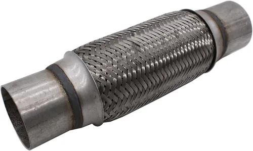 Tubo flexible de escape, tubo flexible de escape resistente de acero inoxidable de 2.5 x 8 pulgadas, tubo flexible de escape de doble trenza,