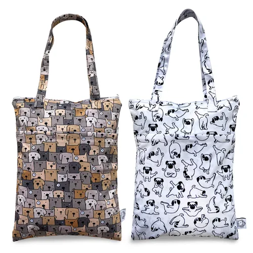 Miniatura 10 de 2 unids bolsa húmeda seca impermeable reutilizable ropa húmeda pañales bebé cochecito traje de baño viaje pequeño más grande electrónica artículos