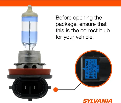 Miniatura 6 de SYLVANIA - H11 foco delantero SilverStar Ultra de alto rendimiento halógena, bombilla de repuesto de luz de carretera, luz de cruce y antiniebla
