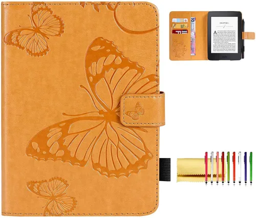 Miniatura 14 de Funda tipo libro para Kindle Paperwhite de 10ª/7ª/6ª/5ª generación, funda protectora ligera con ranuras para tarjetas, encendido automático