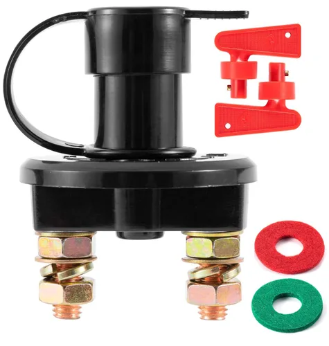 Miniatura 10 de Interruptor de desconexión rápida de batería de poste lateral con arandelas anticorrosión - Interruptor aislante de batería - para equipo eléctrico