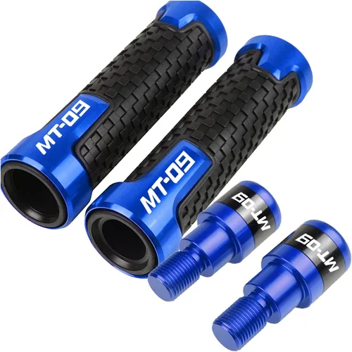 Miniatura 5 de Para Yamaha MT09 MT09 MT-09 2013 2014 2015 2016 2017-2019 2020 2021 0.866 in Hand Grips Handlebar 7/8" Handle Bar FJ-09 Tracer (Color : 4)