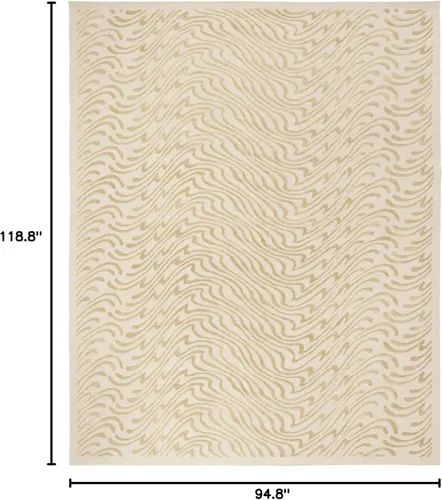Miniatura 2 de MARTHA STEWART x SAFAVIEH Dune MSR5342A - Alfombra de lana y seda de 7 pies 9 pulgadas x 9 pies 9 pulgadas
