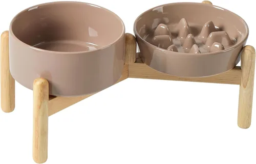 Miniatura 71 de Havniva Tazón de cerámica de 0.9 tazas para perros de alimentación lenta para perros pequeños, alimentador lento para mascotas de 6.1 pulgadas, 1 x