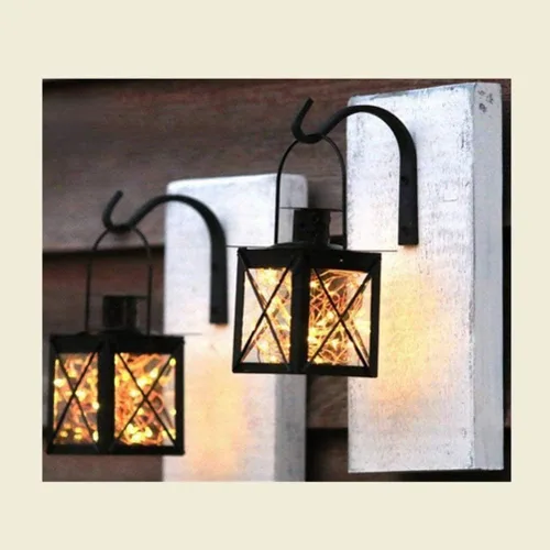 Miniatura 2 de Soporte para plantas colgantes, colgador de pared de metal para interiores y exteriores, gancho decorativo para colgar plantas, cesta de flores