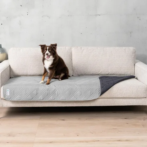 Miniatura 14 de PetAmi Funda de cama impermeable para perro, protector reversible de muebles para gatos y perros, manta lavable para asiento de sofá, 102 x 82 Beige