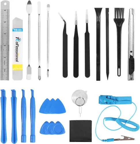 Miniatura 3 de ORIA - Juego de destornilladores de precisión, kit 86 en 1 de herramientas de reparación con 57 brocas, bolsa portátil para teléfono celular