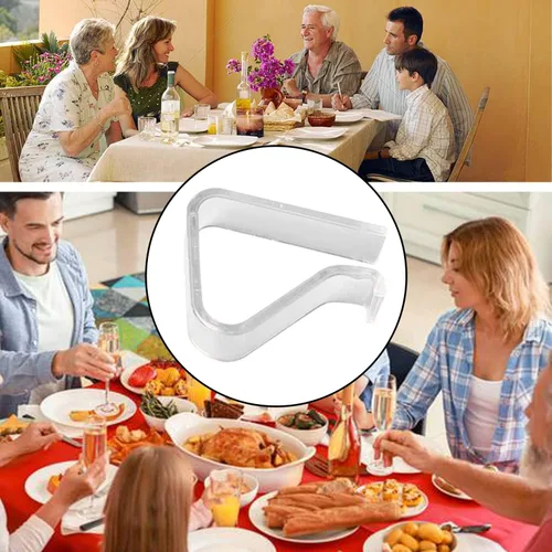 Miniatura 7 de 48 clips transparentes para mantel, clips de plástico para mantel de mesa, resistentes al viento, soporte para mantel de Navidad, hogar, boda