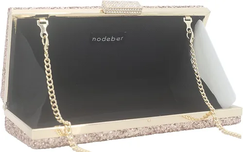 Miniatura 6 de Bolso de mano grande con purpurina para fiesta de mujer brillante