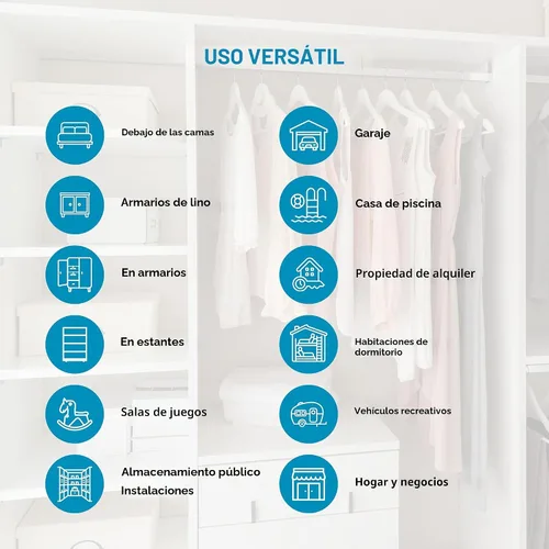 Miniatura 7 de NeatNestly SmartCube Bolsas de Almacenamiento Bajo la Cama - Paquete de 3 Contenedores Grandes Grises de 39" x 18" x 6" con Asas Reforzadas