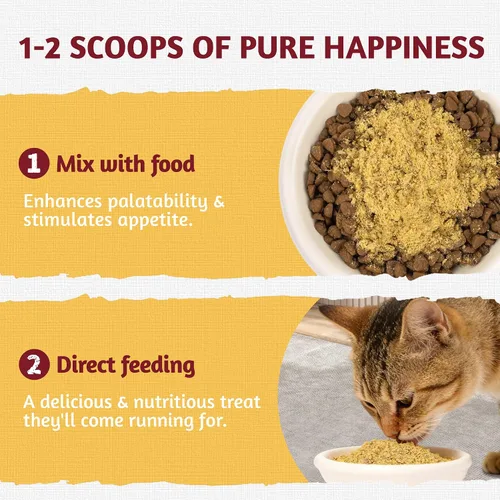 Miniatura 5 de Just Try 4.23 onzas de carne de res y yema de huevo para gatos con yema de huevo liofilizada, alto soporte de proteínas y hierro para perros y gatos