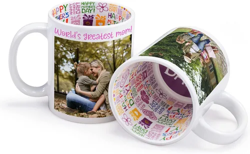 Miniatura 11 de Taza personalizada con texto en inglés "I Love You", regalos personalizados para parejas, regalos románticos con fotos para el día de San Valentín