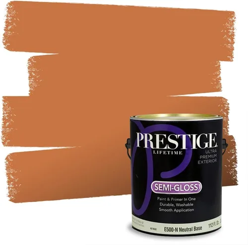 Miniatura 114 de PRESTIGE Pintura exterior e imprimación en uno, bronceado Aberdeen, plano, 1 galón