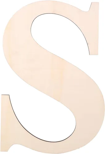 Miniatura 24 de Letra de madera de 12 pulgadas, letras de madera para decoración de pared, letras de madera en blanco sin terminar de 1/5 pulgadas para decoración