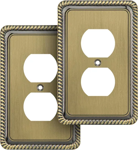 Miniatura 53 de Henne Bery Placa Decorativa de Pared con Borde de Cuerda Placa de Interruptor Cubierta de Tomacorriente