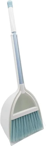 Miniatura 12 de Mini Escoba con Recogedor para Niños, Pequeño Juego de Ayudante de Limpieza (Blanco+Verde)