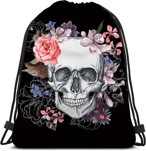 KENT HILL Mochila retro con estampado floral de girasoles con cordón bolsa de gimnasio color11 Mochilas Daypack