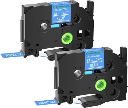 Miniatura 51 de GREENCYCLE TZe-111 - Cinta adhesiva transparente laminada de 0.23 pulgadas compatible con Brother P-Touch TZ-111 TZe111, cinta negra sobre