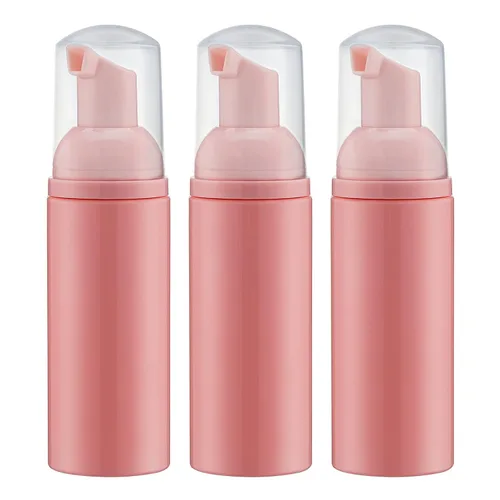 Miniatura 22 de Tekson 3 botellas de espuma de jabón (2 onzas), champú de pestañas espumoso de viaje vacío para limpiador, dispensador (bomba negra, blanca y rosa)