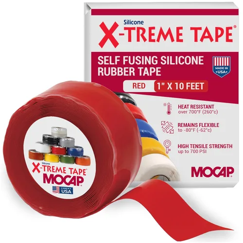 Miniatura 9 de X-Treme Tape MOCAP Cinta Eléctrica de Servicio Pesado, Goma de Silicona Autofusible, Cinta Flexible Impermeable y Aislante, Eléctrica para Negro