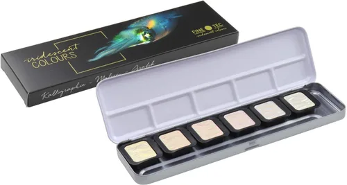 Finetec, Artist Pearlescent, F5600, pintura de acuarela, varios colores nacarados, juego de 24 colores