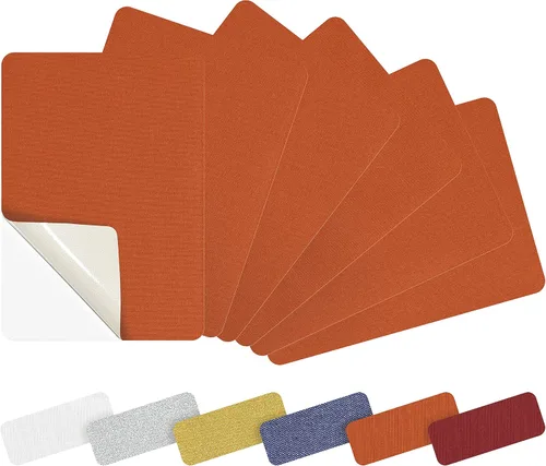 Miniatura 24 de Azobur Parches de reparación de chaquetas de plumón, impermeables, autoadhesivos, parches de tela de nailon para chaquetas hinchadas