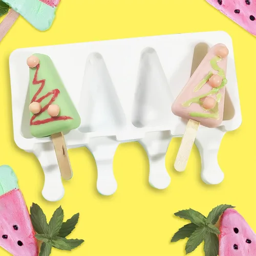 Herramienta de helado, herramienta de barra de hielo de silicona multirejilla, a prueba de calor, reutilizable, herramienta para hacer helados,
