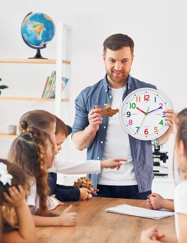 Miniatura 6 de Reloj de Pared Silencioso para Niños – Sin Tictac, Funciona con Pilas, Ideal para Enseñar la Hora y Decoración Elegante en Cualquier Habitación - 8