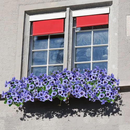 Miniatura 6 de Flores falsas pansy, flores silvestres pequeñas, margaritas de plástico sintético moradas para el hogar, boda, cocina, jardín, centros de mesa