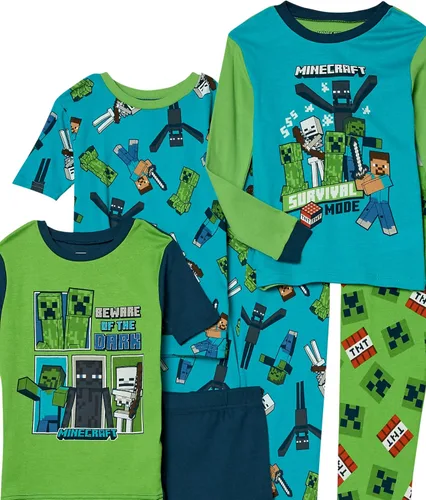 Miniatura 8 de Minecraft Boys' Big Snug Fit Cotton Pajamas