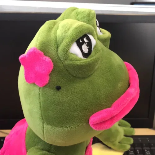 Miniatura 8 de Juguete de peluche de rana mágica y emotiva muñeca meme de rana, cristal de 17.7 pulgadas, ultra suave, lindo regalo para el hogar, juguete